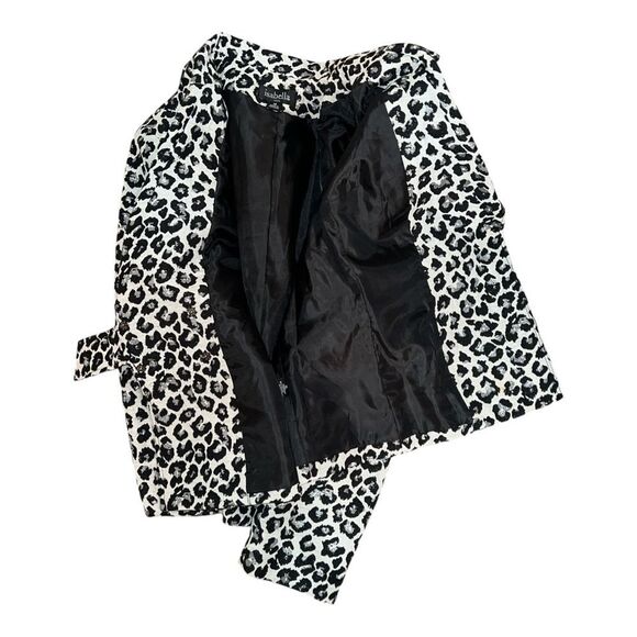 Isabella Women's Blazer, Size 18, Black and Silver Leopard Print - Picture 4 of 4
